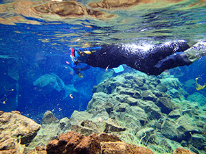 snorkeling in Silfra fissure