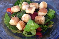 scallop salad