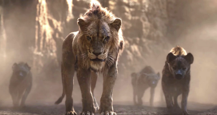 Scar and the hyaenas (Lion King 2019)