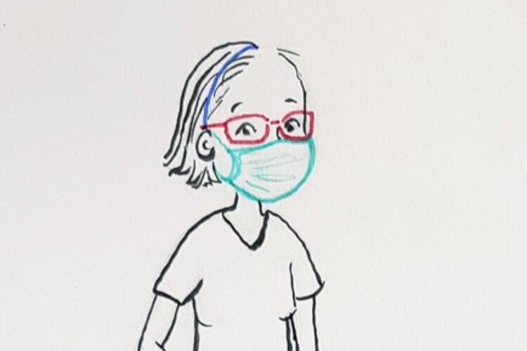 illustration of Marla Lesage in her role as nurse
