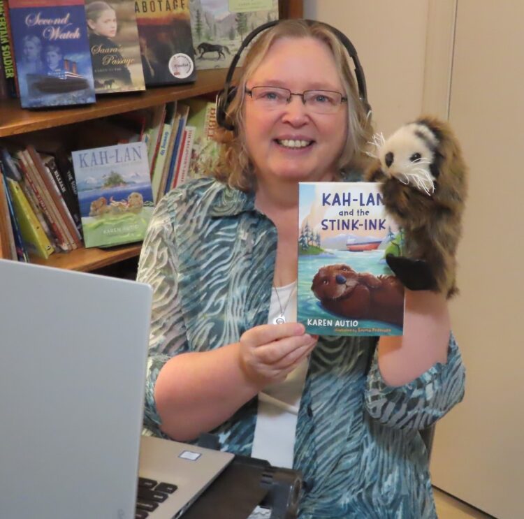Karen Autio's virtual book launch for Kah-Lan and the Stink-Ink